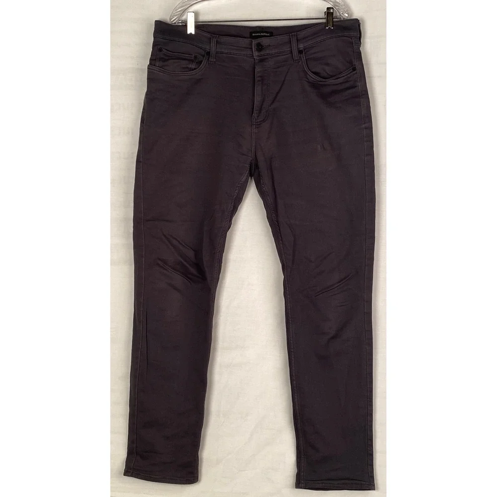 Banana Republic Pants Men's 36x32 Dark Gray Straight Fit Chinos‎ Pants Soft EC